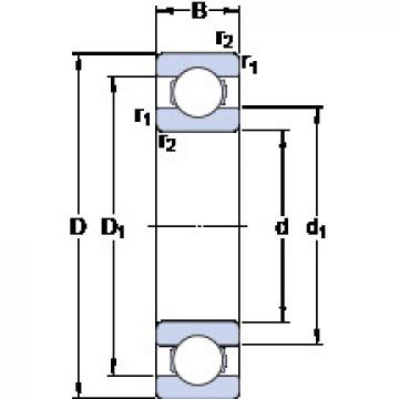 Bantalan 608/800 MA SKF