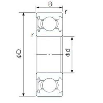 Подшипник 1622-RS CYSD