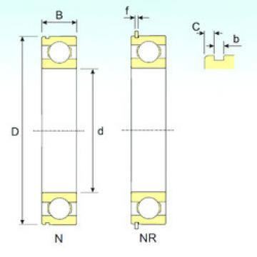 Подшипник 6022 NR ISB