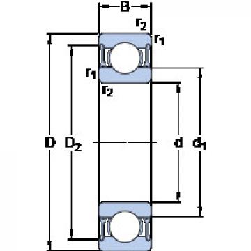 Подшипник 61828-2RZ SKF