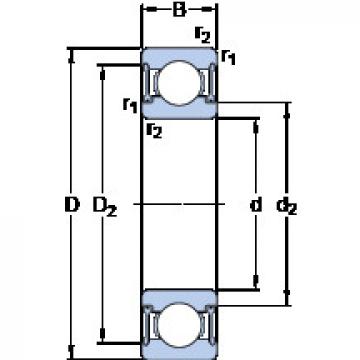 Подшипник W 628/7-2RZ SKF