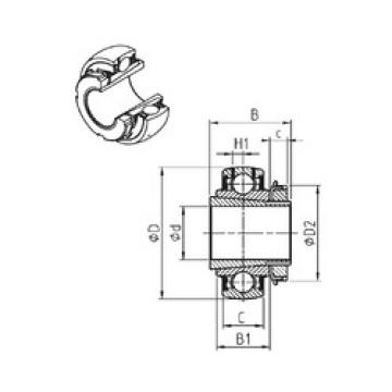 Подшипник UK207+H-18 SNR