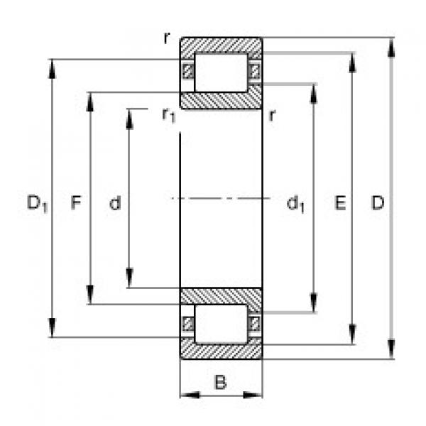 Подшипник NJ217-E-TVP2 FAG #1 image