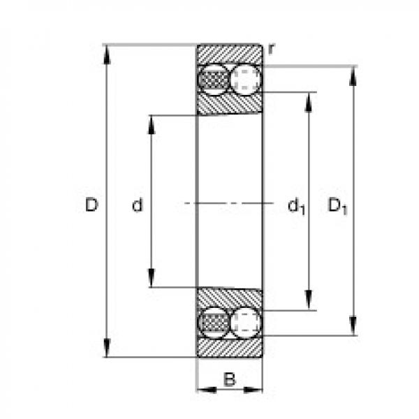 Подшипник 1211-K-TVH-C3 FAG #1 image