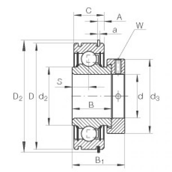 Подшипник RAE25-NPP-NR INA #1 image