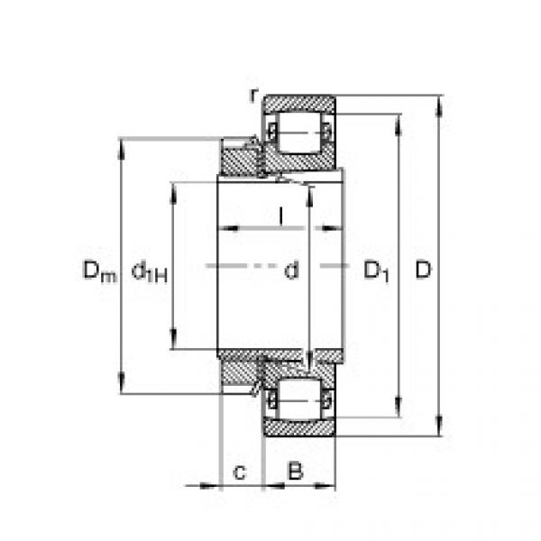 Подшипник 20210-K-TVP-C3 + H210 FAG #1 image