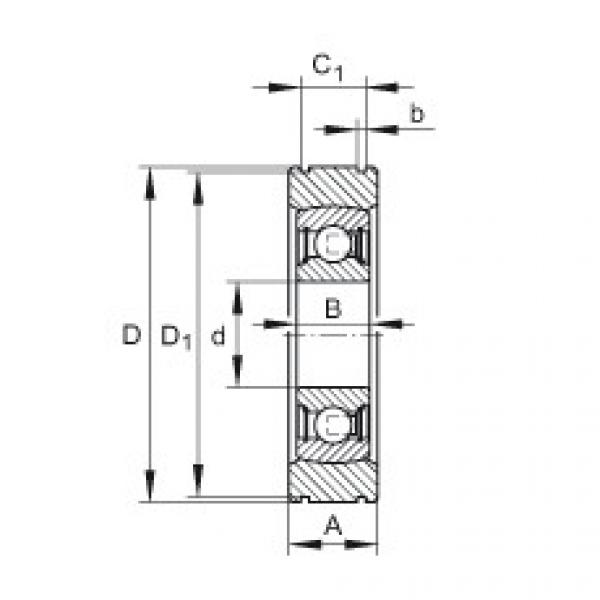 Подшипник BE25 INA #1 image