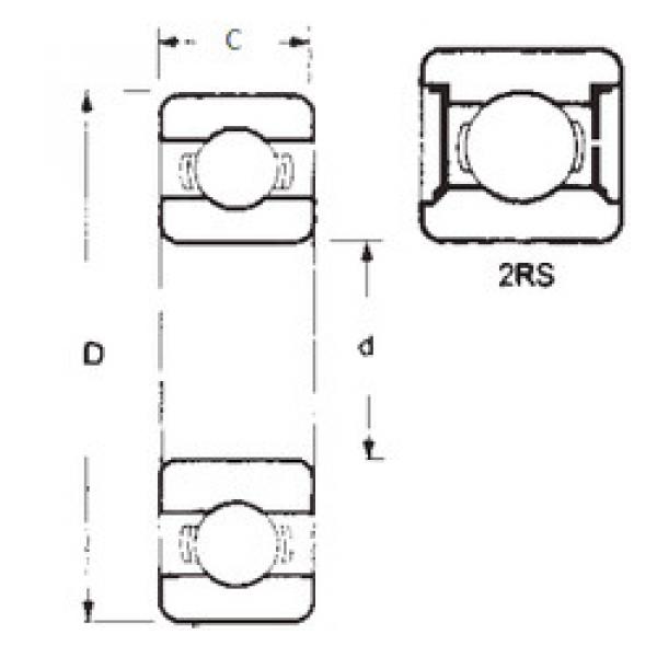 Подшипник 1606-2RS FBJ #1 image