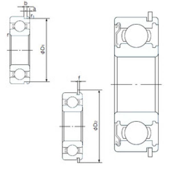 Подшипник 6005ZENR NACHI #1 image