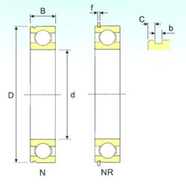 Подшипник 6022 NR ISB #1 image