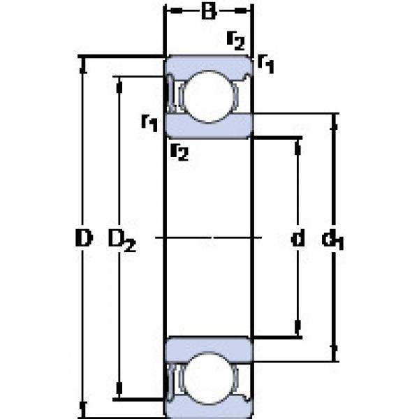 Подшипник 6014-RS1 SKF #1 image