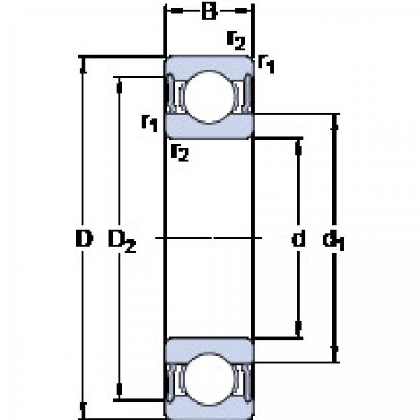 Подшипник 6018-2RS1 SKF #1 image