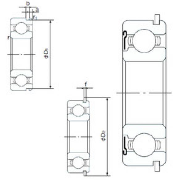 Подшипник 6017ZNR NACHI #1 image