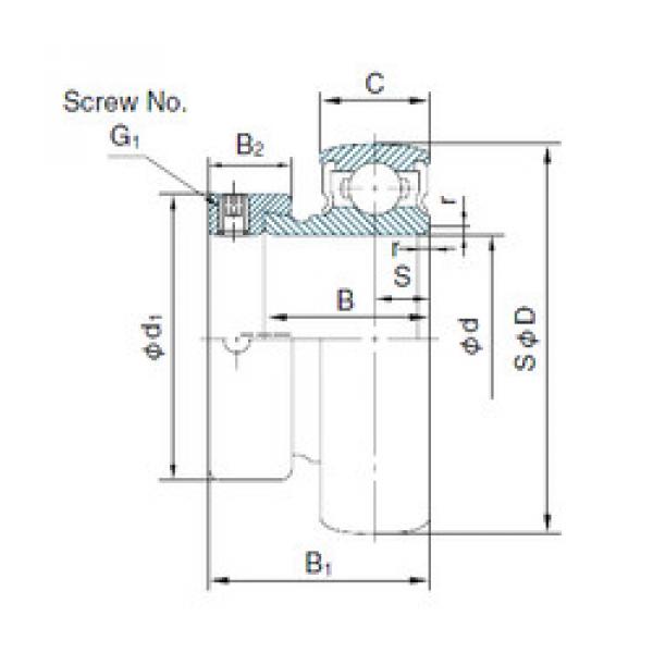 Подшипник KH204AE NACHI #1 image