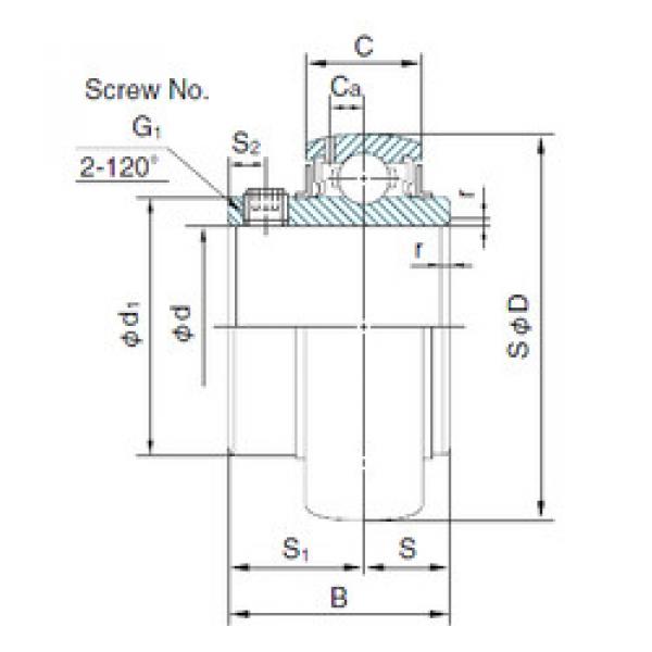 Подшипник UC207 NACHI #1 image