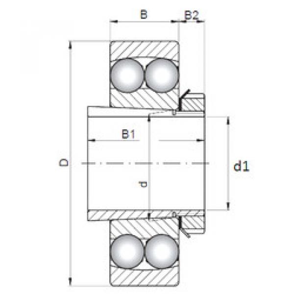 Подшипник 2206K-2RS+H306 CX #1 image