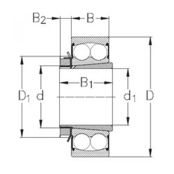 Подшипник 2205-K-2RS+H305 NKE #1 image