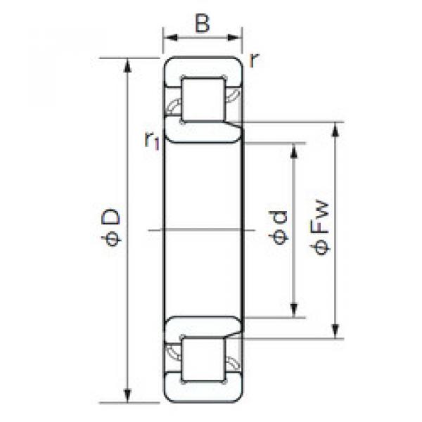 Подшипник NJ 216 E NACHI #1 image