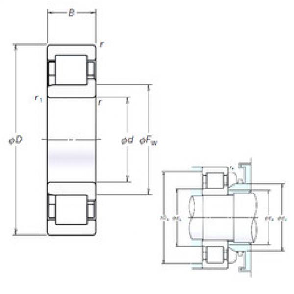 Подшипник NJ212EM NSK #1 image