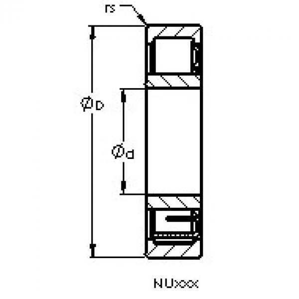 Подшипник NU317 EM AST #1 image