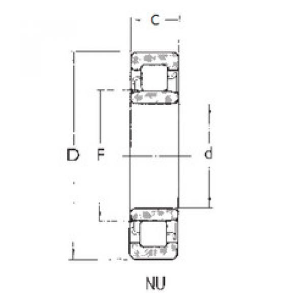 Подшипник NU210 FBJ #1 image