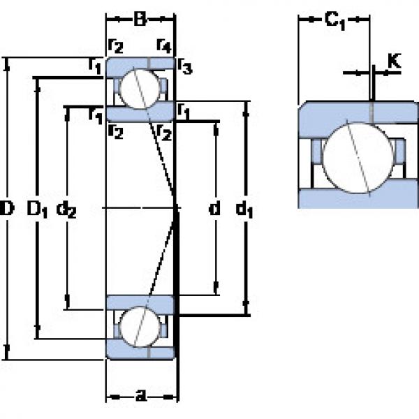 Подшипник 719/8 ACE/HCP4AH SKF #1 image