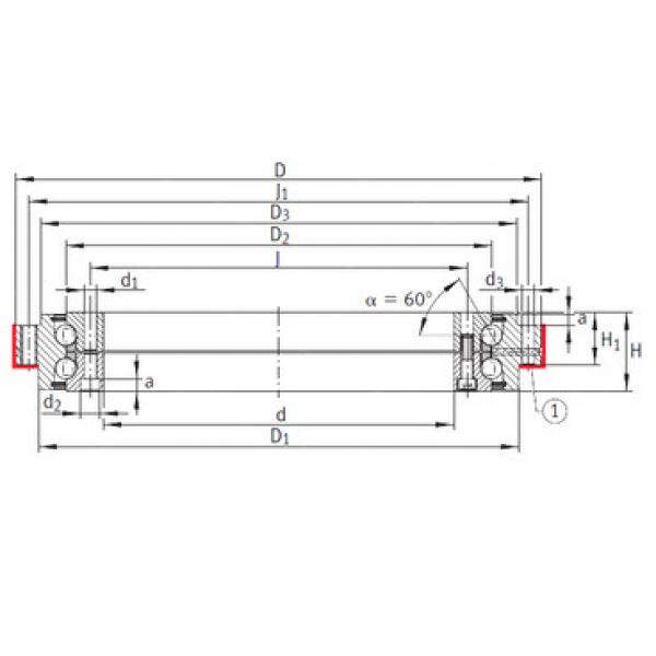 Подшипник ZKLDF460 INA #1 image