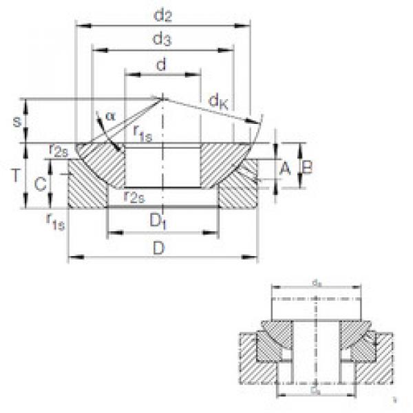 Подшипник GE 10 AX INA #1 image