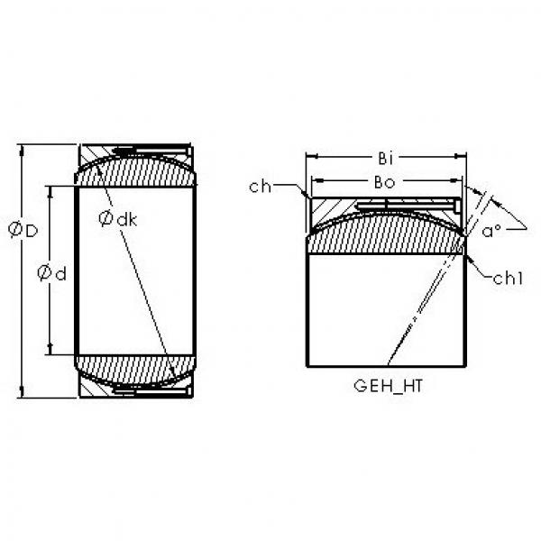 Подшипник GEH400HT AST #1 image