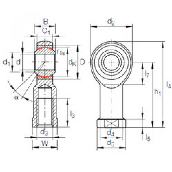 Подшипник GIKFL 16 PW INA #1 image