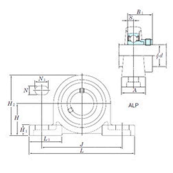 Подшипник ALP205-14 KOYO #1 image