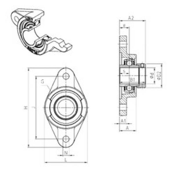 Подшипник EXFL203 SNR #1 image