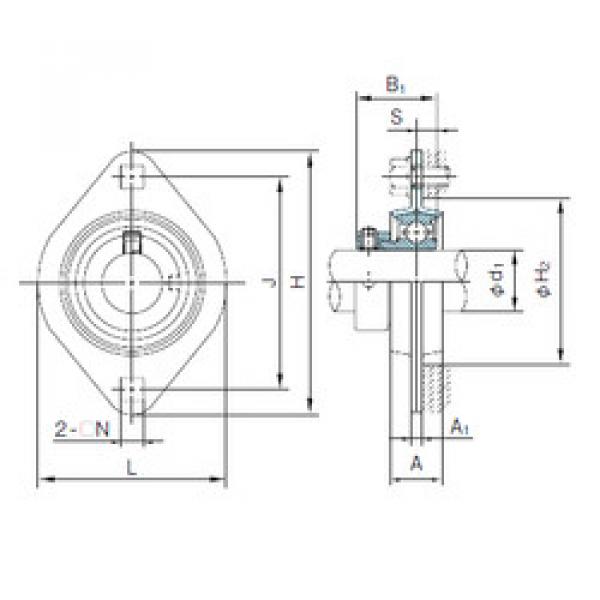 Подшипник KHPFL204A NACHI #1 image