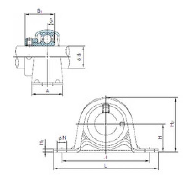 Подшипник UCF207 NACHI #1 image