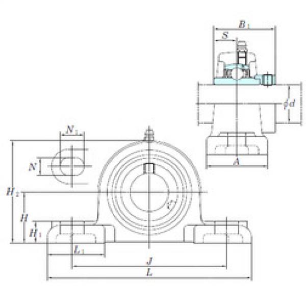 Подшипник NAPK206-18 KOYO #1 image