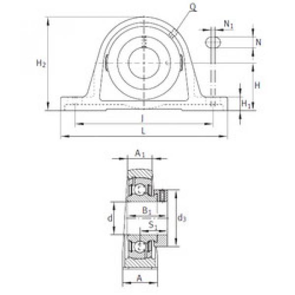 Подшипник PASE2-3/16 INA #1 image