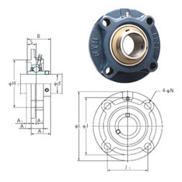 Подшипник UCFC206-18 FYH #1 image