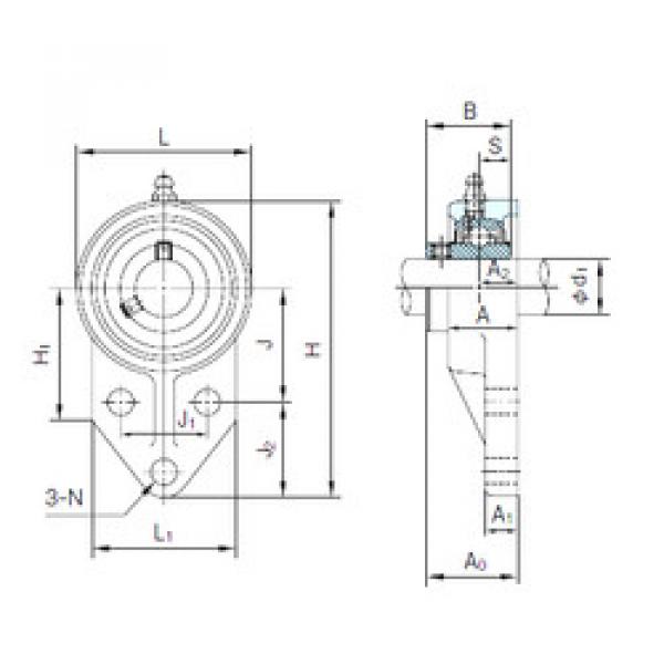 Подшипник UCFK204 NACHI #1 image