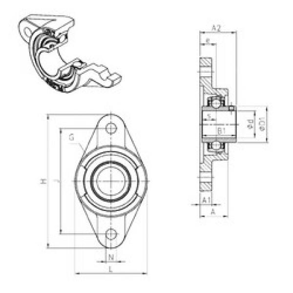 Подшипник UCFL308 SNR #1 image