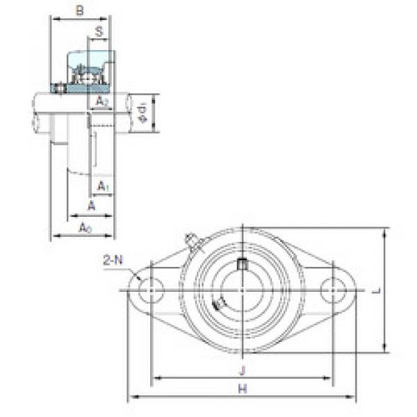 Подшипник UCFL204 NACHI #1 image