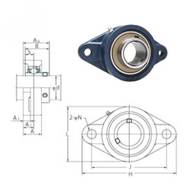 Подшипник UCFL203E FYH #1 image