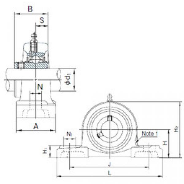 Подшипник UCP310 NACHI #1 image