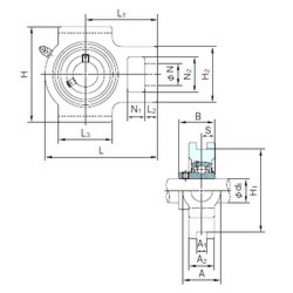 Подшипник UCT203 NACHI #1 image