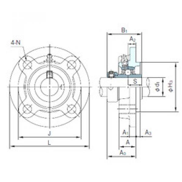 Подшипник UGFC211 NACHI #1 image