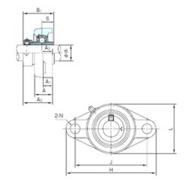 Подшипник UGFL207 NACHI #1 image