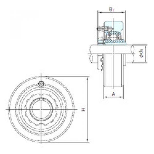 Подшипник UKC205+H2305 NACHI #1 image