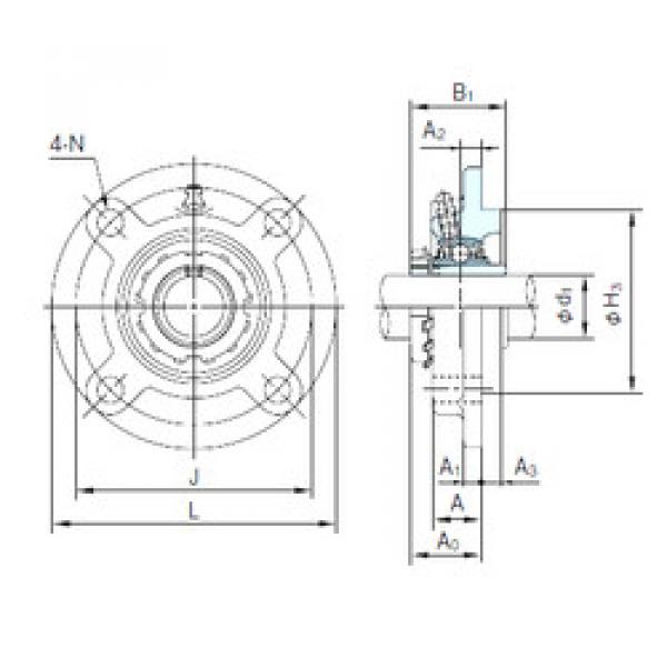 Подшипник UKFCX05+H2305 NACHI #1 image