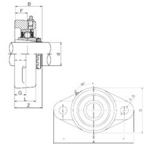 Подшипник UKFL211 CX #1 image