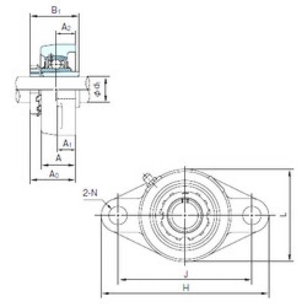 Подшипник UKFL307+H2307 NACHI #1 image