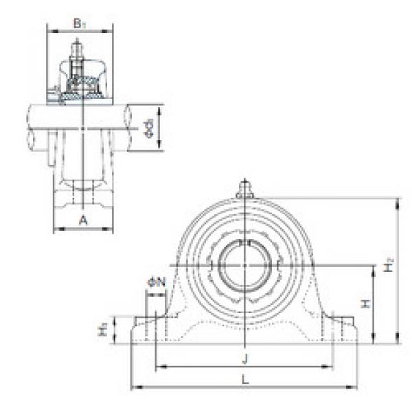 Подшипник UKIP208+H2308 NACHI #1 image